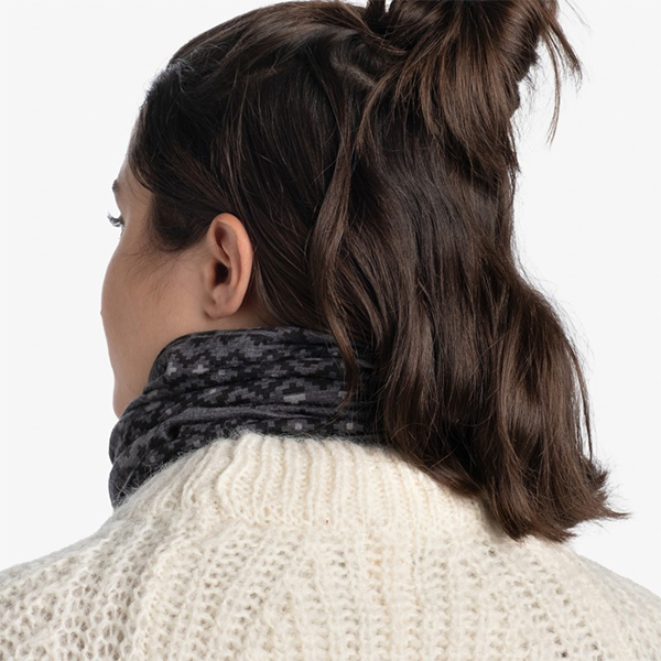 Шарф-труба Buff Merino Lightweight, Faizen Grey. Фото 8