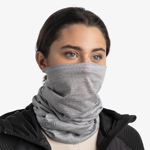 Шарф-труба Buff Lightweight Merino Wool Solid Light Grey. Фото 7
