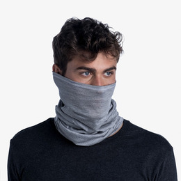 Шарф-труба Buff Lightweight Merino Wool Solid Light Grey. Фото 3