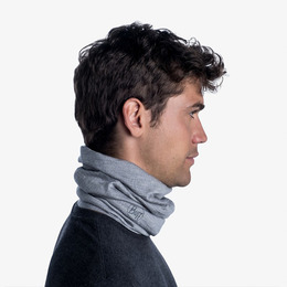 Шарф-труба Buff Lightweight Merino Wool Solid Light Grey. Фото 5