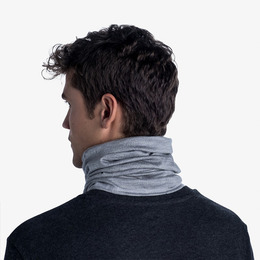 Шарф-труба Buff Lightweight Merino Wool Solid Light Grey. Фото 6