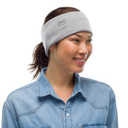Шарф-труба Buff Lightweight Merino Wool Solid Light Grey. Фото 8