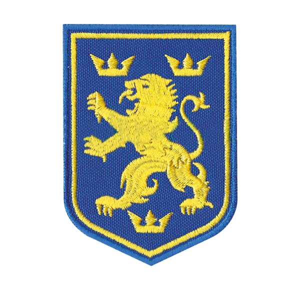 Нарукавна емблема Лев дивізійник синьо-жовтий