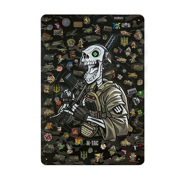 M-Tac панель для нашивок Це наша посадка 900x1300 Black MC