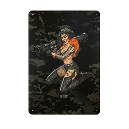 M-Tac панель для нашивок Tactical girl AT-4 900x1300 Black MC. Фото 2