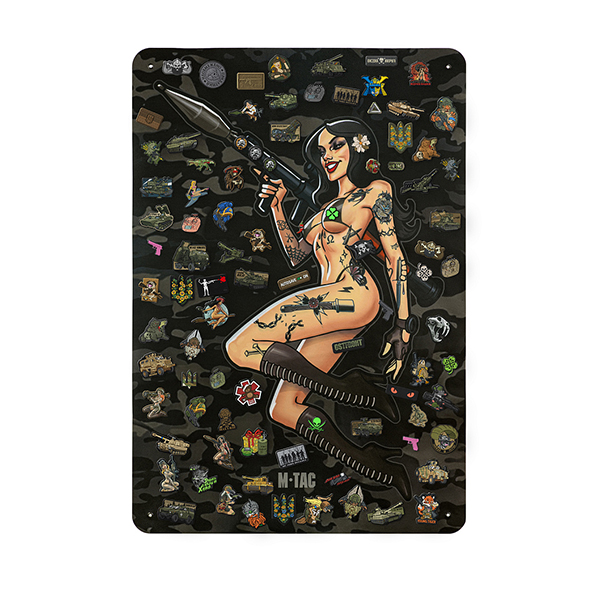M-Tac панель для нашивок Tactical girl RPG 900x1300 Black MC