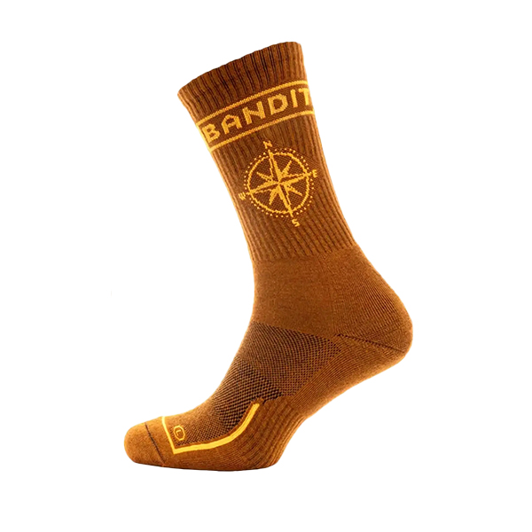 Тактичні трекінгові шкарпетки Compass Brown