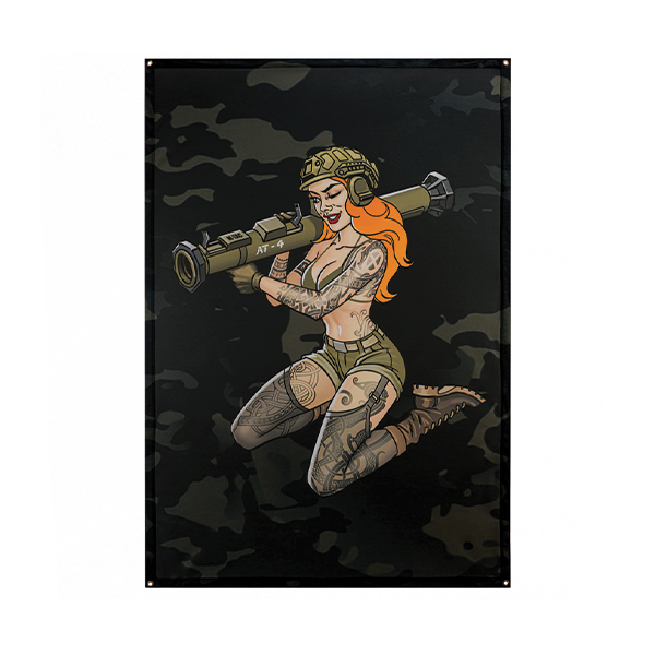 M-Tac банер Tactical girl AT-4 900x1300 Black MC