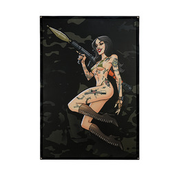 M-Tac банер Tactical girl RPG 900x1300 Black MC