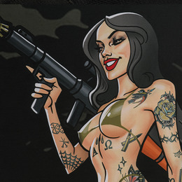 M-Tac банер Tactical girl RPG 900x1300 Black MC