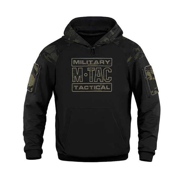 M-Tac кофта Hoodie Combat Black Multicam. Фото 2