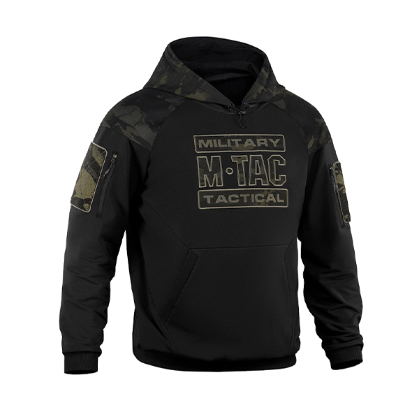 M-Tac кофта Hoodie Combat Black Multicam. Фото 3