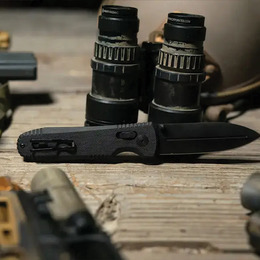 Розкладний ніж SOG Pentagon XR Black Out. Фото 10