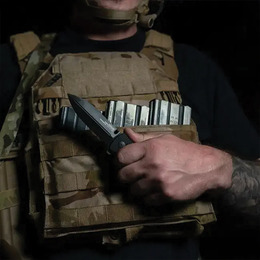 Розкладний ніж SOG Pentagon XR Black Out. Фото 9