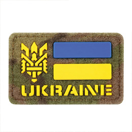 M-Tac нашивка Ukraine (з Тризубом) 50х80 Velcro/PVC Multicam