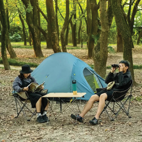 Крісло складане Naturehike NH20JJ022 600D Oxford Cotton / сталь, бежевий. Фото 5