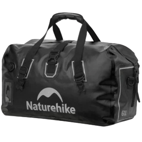 Водонепроникна дорожня сумка Naturehike CNK2450XB015, 60 л, чорна
