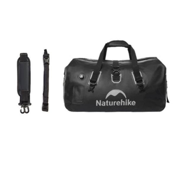 Водонепроникна дорожня сумка Naturehike CNK2450XB015, 60 л, чорна. Фото 2