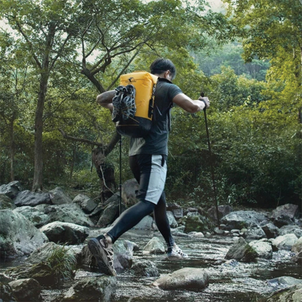 Рюкзак водонепроникний Naturehike NH21FSB04, 40л, бежевий. Фото 6