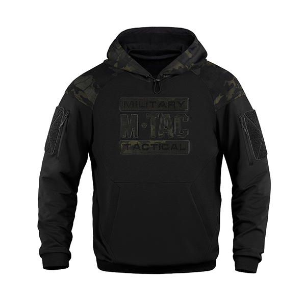 M-Tac кофта Hoodie Combat Black Edition Black Multicam. Фото 2