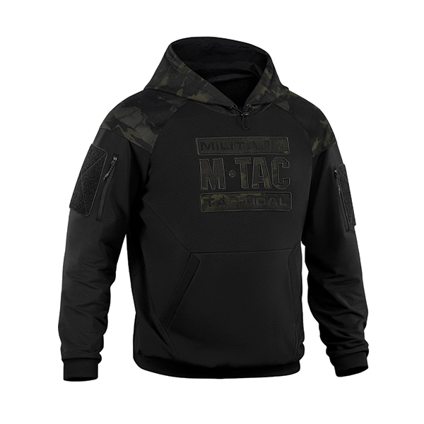 M-Tac кофта Hoodie Combat Black Edition Black Multicam. Фото 3