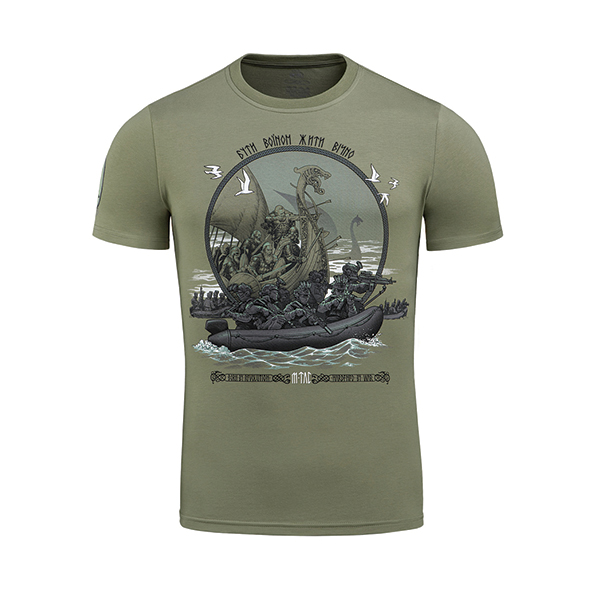 M-Tac футболка Дракар Light Olive. Фото 2