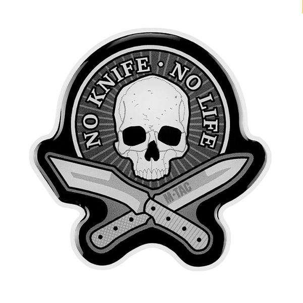 M-Tac наклейка об'ємна No Knife - No Life