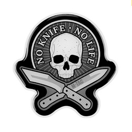 M-Tac наклейка об'ємна No Knife - No Life