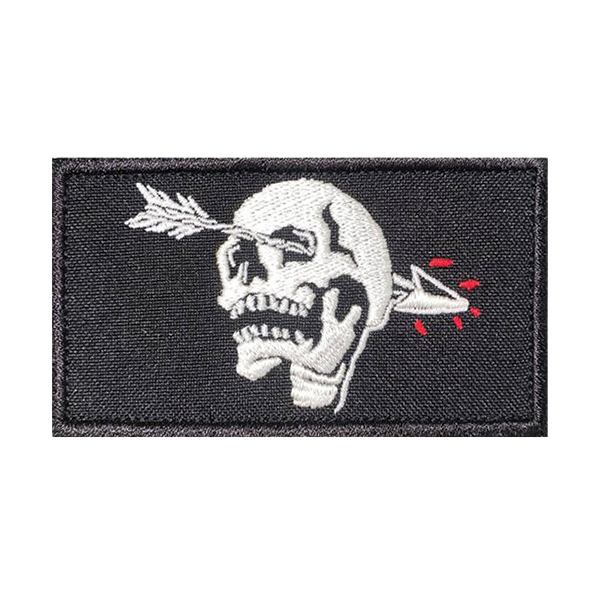 Патч Gear Lab Arrow Skull Black/White/Red