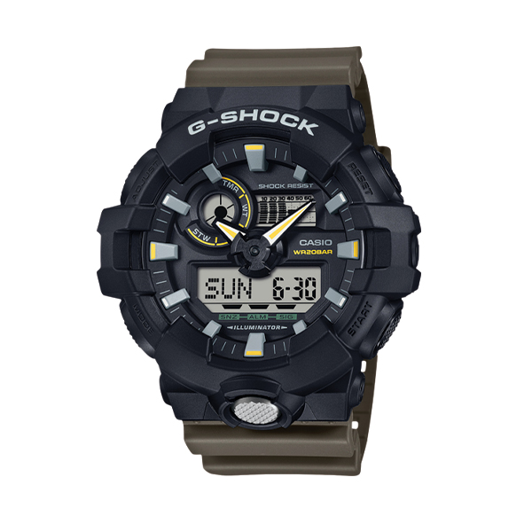 Годинник Casio G-Shock GA-710TU-1A3 Black/Olive