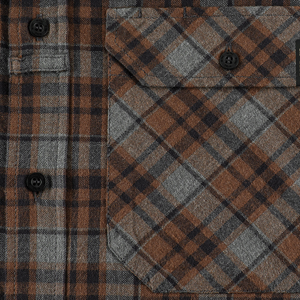M-Tac сорочка Lumberjack Merino Cold Weather Gray/Brown. Фото 5
