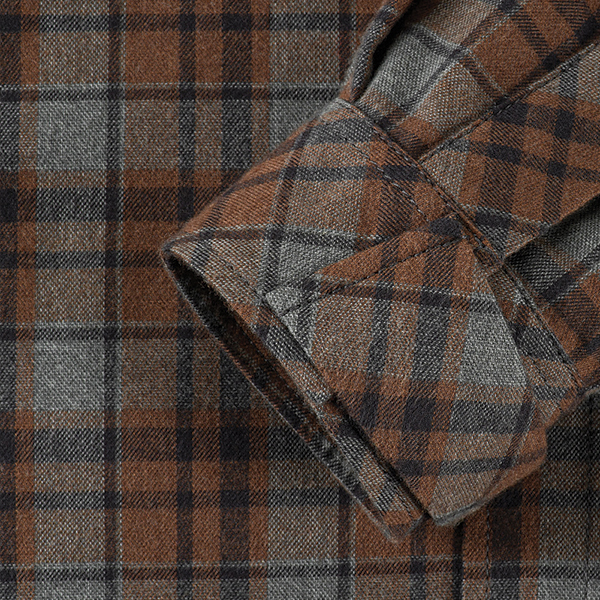 M-Tac сорочка Lumberjack Merino Cold Weather Gray/Brown. Фото 6