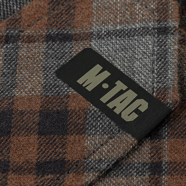 M-Tac сорочка Lumberjack Merino Cold Weather Gray/Brown. Фото 8
