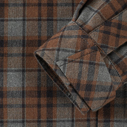 M-Tac сорочка Lumberjack Merino Cold Weather Gray/Brown. Фото 6