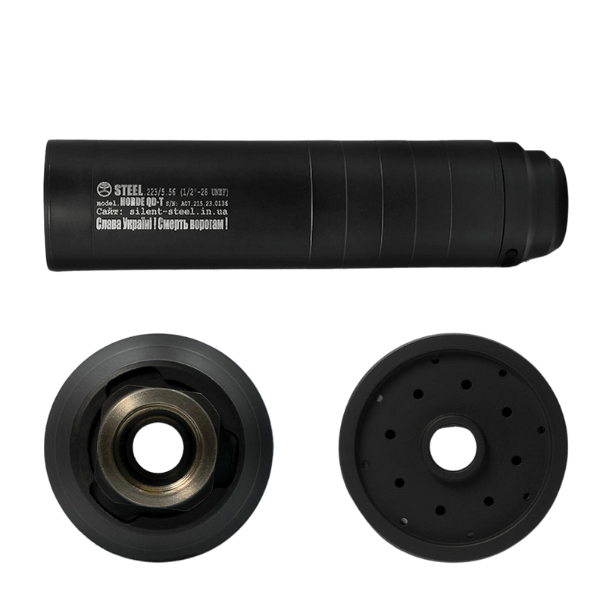 Саундмодератор STEEL Horde QD-T .223 1/2*28 Large. Фото 2