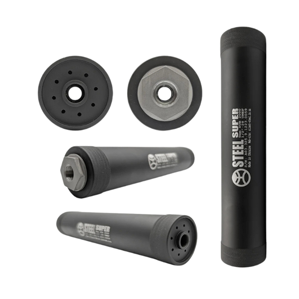 Саундмодератор STEEL Super.22/.223 1/2*28