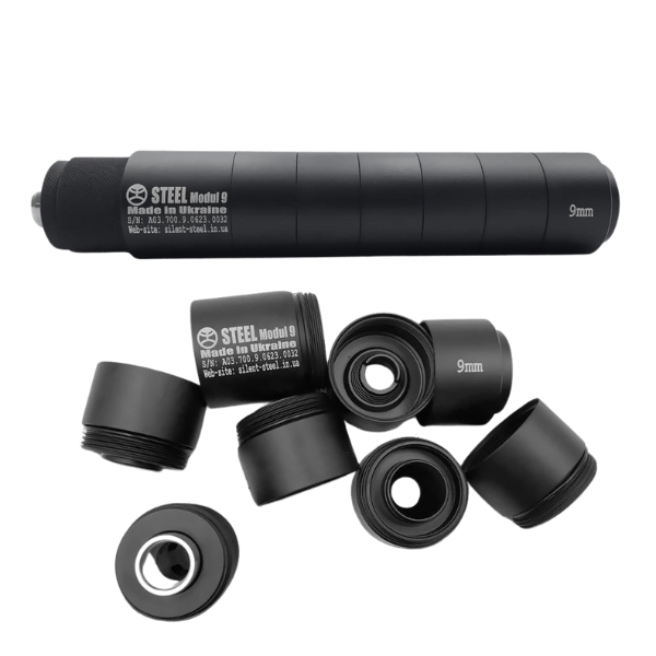 Саундмодератор STEEL Modul 9 for Booster 9mm 1/2*28. Фото 5