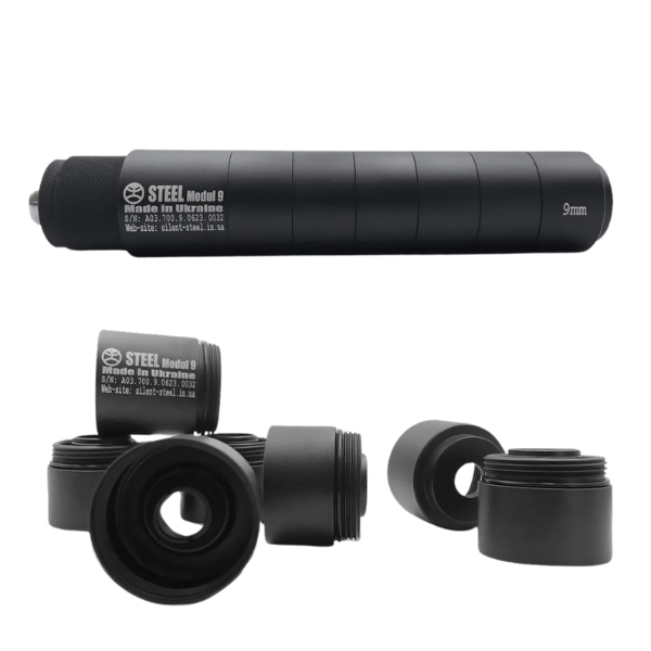 Саундмодератор STEEL Modul 9 for Booster 9mm 1/2*28. Фото 6