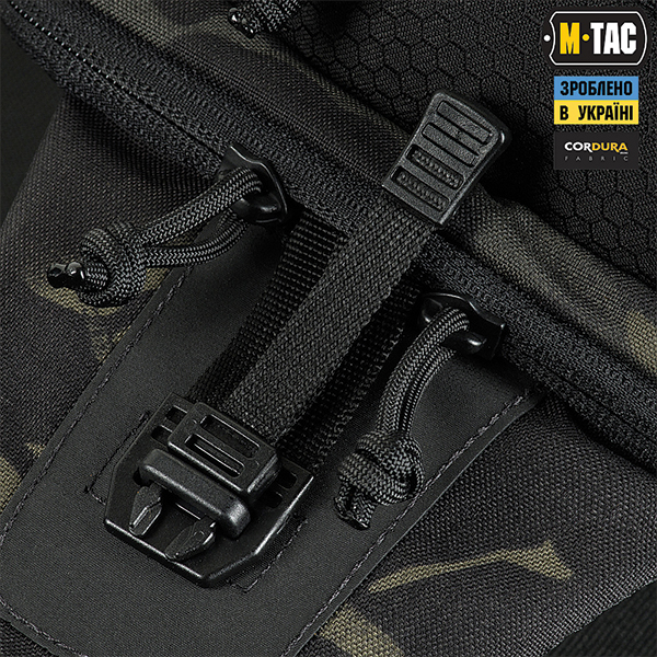 M-Tac сумка Cross Bag Slim Elite Hex Multicam Black/Black. Фото 7