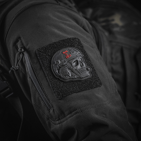 M-Tac нашивка War is Hell 3D PVC Black. Фото 4