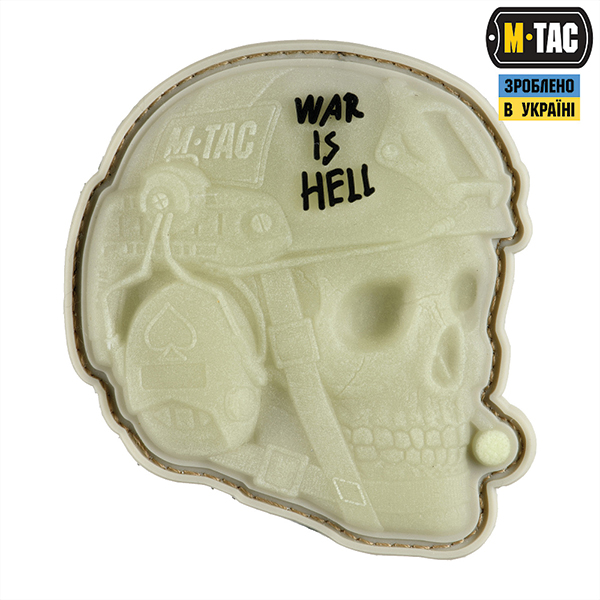 M-Tac нашивка War is Hell 3D PVC GID
