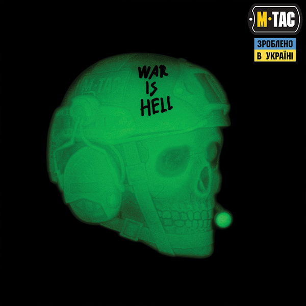M-Tac нашивка War is Hell 3D PVC GID. Фото 3