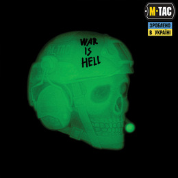 M-Tac нашивка War is Hell 3D PVC GID. Фото 3