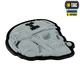 M-Tac нашивка War is Hell 3D PVC Grey. Фото 2