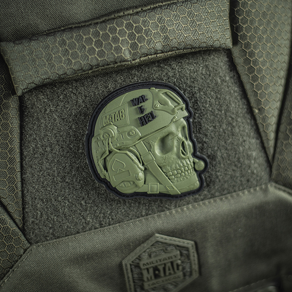 M-Tac нашивка War is Hell 3D PVC Olive. Фото 4