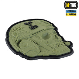 M-Tac нашивка War is Hell 3D PVC Olive