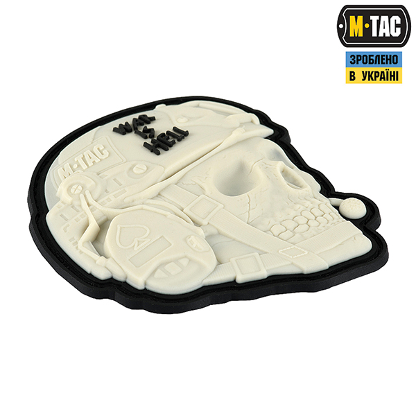 M-Tac нашивка War is Hell 3D PVC White. Фото 2