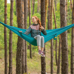 Гамак Levitate AIR з парашутного нейлону Сosmic Blue. Фото 4