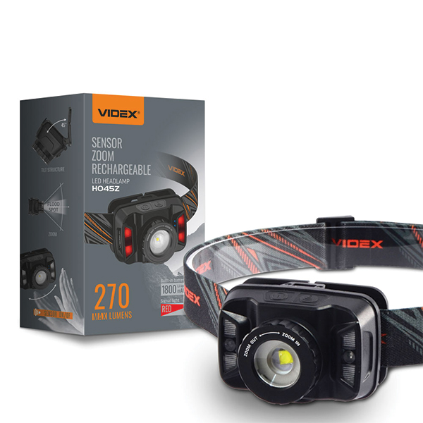 Налобний світлодіодний ліхтарик VIDEX VLF-H045Z 270Lm 5000K. Фото 2