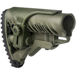 Приклад FAB Defense GLR-16 CP з регульованою щокою для AR15/M16. Olive. Фото 2